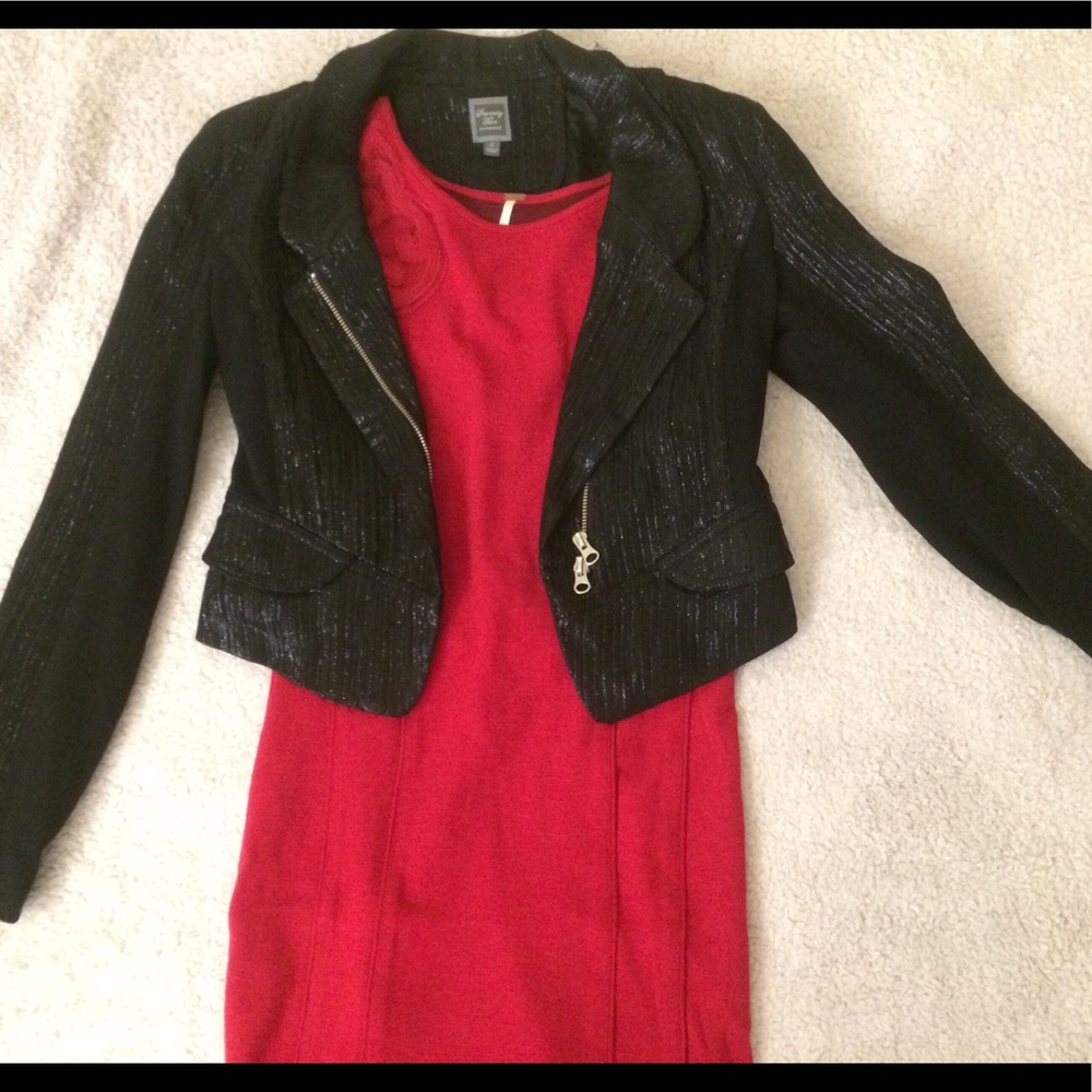 Stunning Free People Red Sexy Cutout dress
